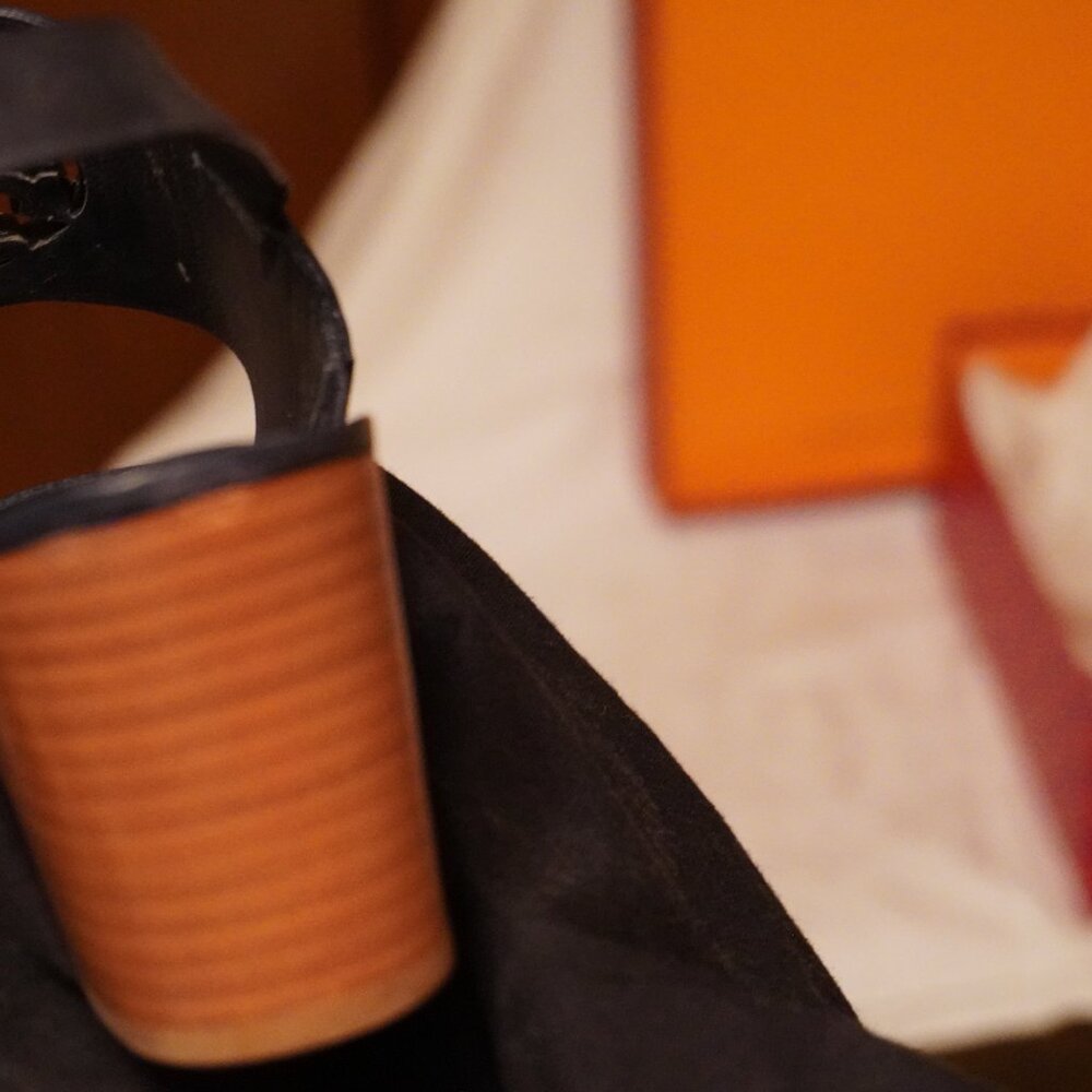 Navy blue Tory Burch wedge shoe - Picture 5 of 5